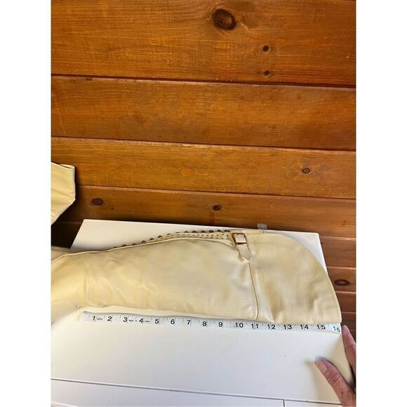 Shoe Dazzle Jelan Calf Boots * Beige * Sz 5.5 NWOT - Picture 7 of 10